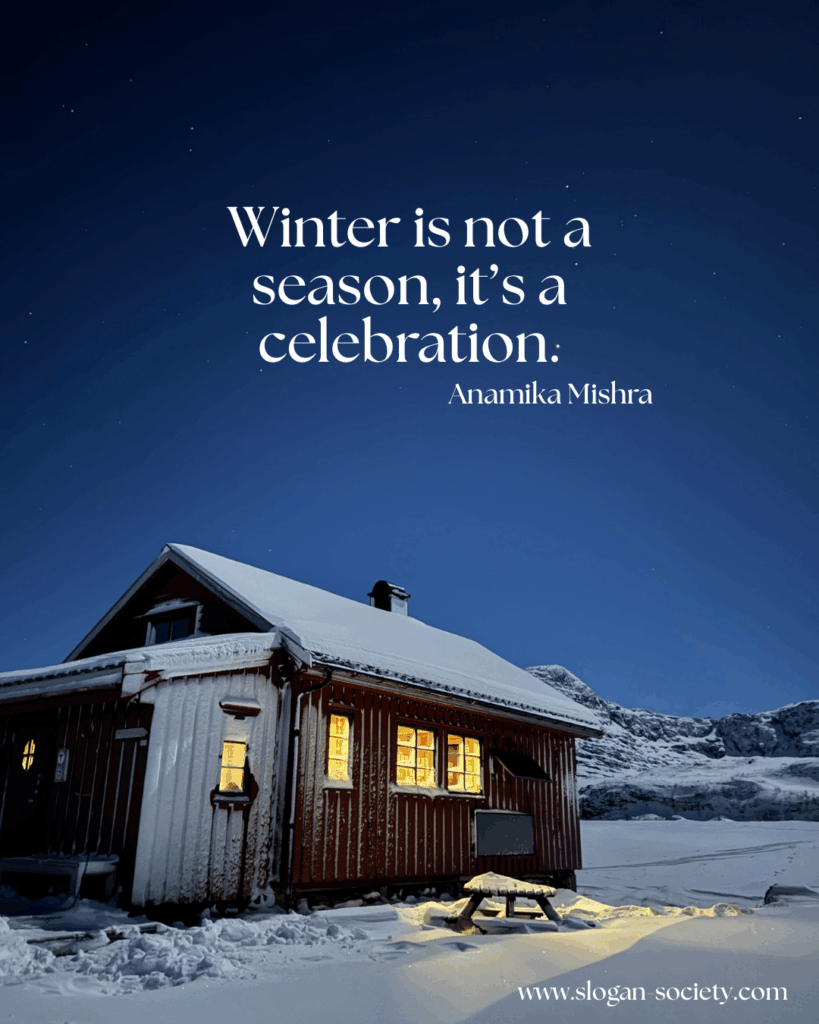 Winter is not a season, it’s a celebration. Anamika Mishra